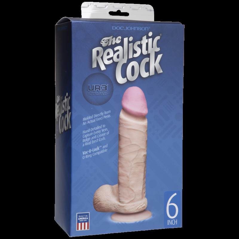 Фалоімітатор Doc Johnson The Realistic Cock 6 inch ULTRASKYN