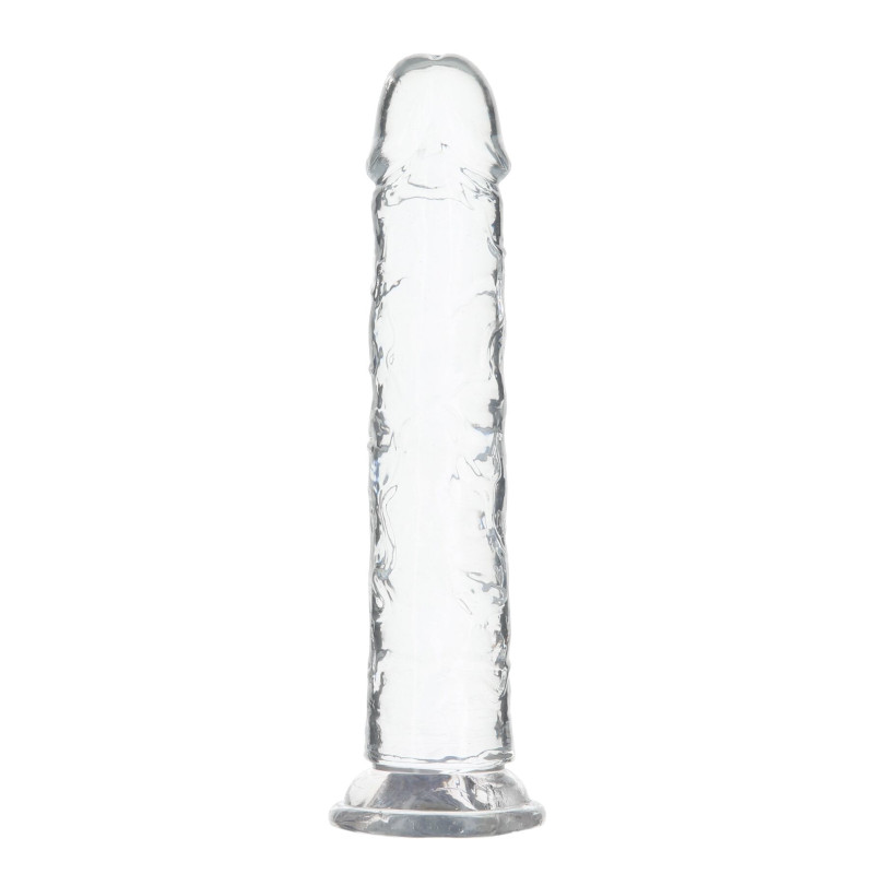 Прозорий фалоімітатор ADDICTION Vertical Dong 8″, присоска, діаметр 3,8 см, віброкуля в подарунок Прозорий фалоімітатор ADDICTION Vertical Dong 8″, присоска, діаметр 3,8 см, віброкуля в подарунок