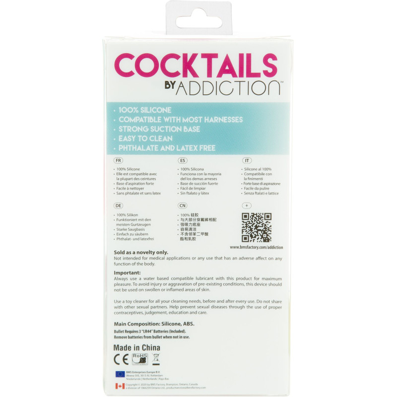 Фаллоимитатор на присоске Cocktails by Addiction – Blue Lagoon Фаллоимитатор на присоске Cocktails by Addiction – Blue Lagoon