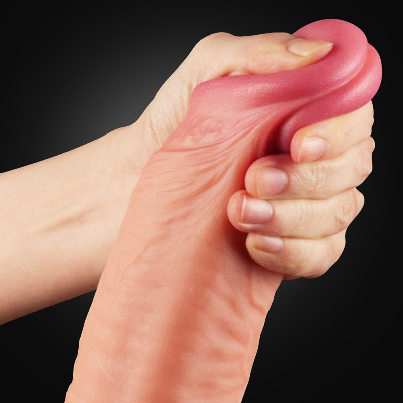 Фаллоимитатор LoveToy Dual-Layered Silicone Cock 12 Flesh 454 Фаллоимитатор LoveToy Dual-Layered Silicone Cock 12 Flesh 454