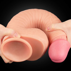 Фаллоимитатор LoveToy Dual-Layered Silicone Cock 12 Flesh 454
