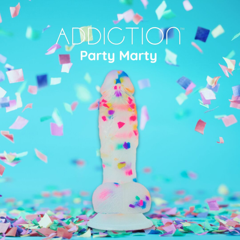 Фалоімітатор з конфетті ADDICTION - PARTY MARTY Фалоімітатор з конфетті ADDICTION - PARTY MARTY