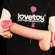 Фаллоимитатор LoveToy Dual-Layered Silicone Cock 12 Flesh 454