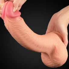 Фаллоимитатор LoveToy Dual-Layered Silicone Cock 12 Flesh 454