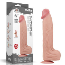 Фалоімітатор LoveToy Sliding-Skin Dual Layer Dong 14 Flesh