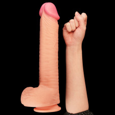 Фаллоимитатор LoveToy Dual-Layered Silicone Cock 12 Flesh 454