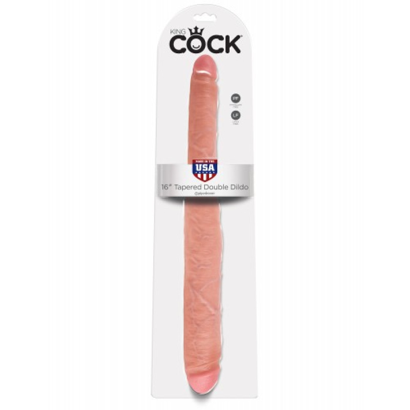 Двойной фаллоимитатор Pipedream King Cock 16 Tapered Double Dildo 40,6х4,3 см