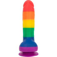 Радужный фаллоимитатор ADDICTION - JUSTIN