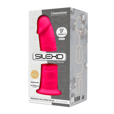 Фаллоимитатор SilexD Oscar Pink (MODEL 2 size 9in), двухслойный, силикон + Silexpan, диаметр 5,4см
