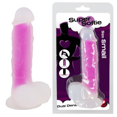 Фалоімітатор із мошонкою You2Toys Super Softie Dual Density Фіолетовий