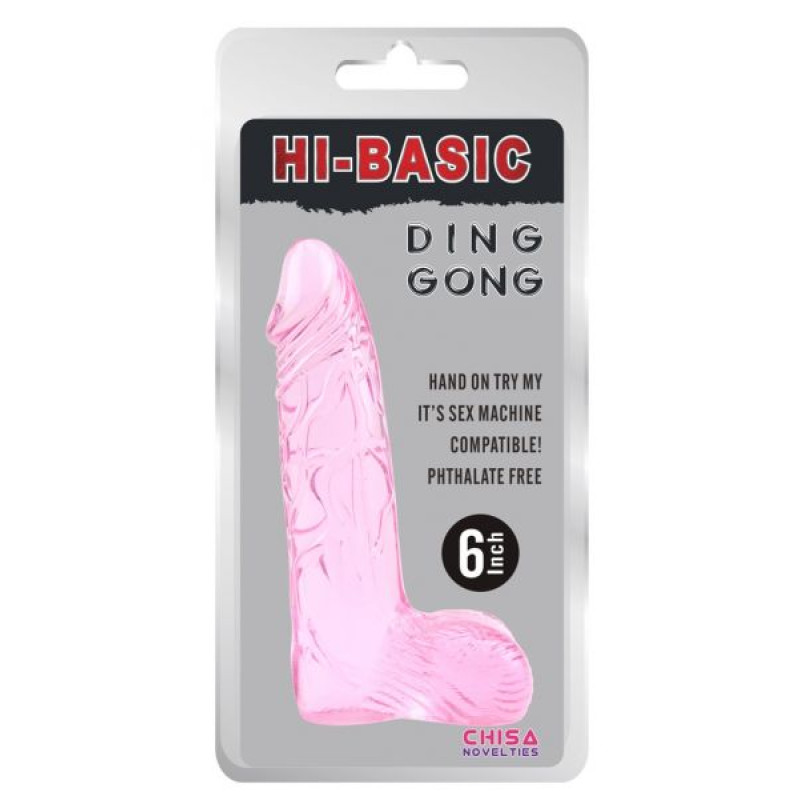 Фалоімітатор Chisa Ding Dong 6 Рожевий Фалоімітатор Chisa Ding Dong 6 Рожевий