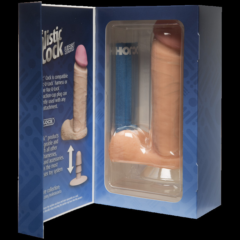 Фаллоимитатор Doc Johnson The Realistic Cock 8 inch ULTRASKYN Фаллоимитатор Doc Johnson The Realistic Cock 8 inch ULTRASKYN
