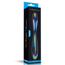 Фаллоимитатор LoveToy Twilight Gleam Glass Dildo Double Delight