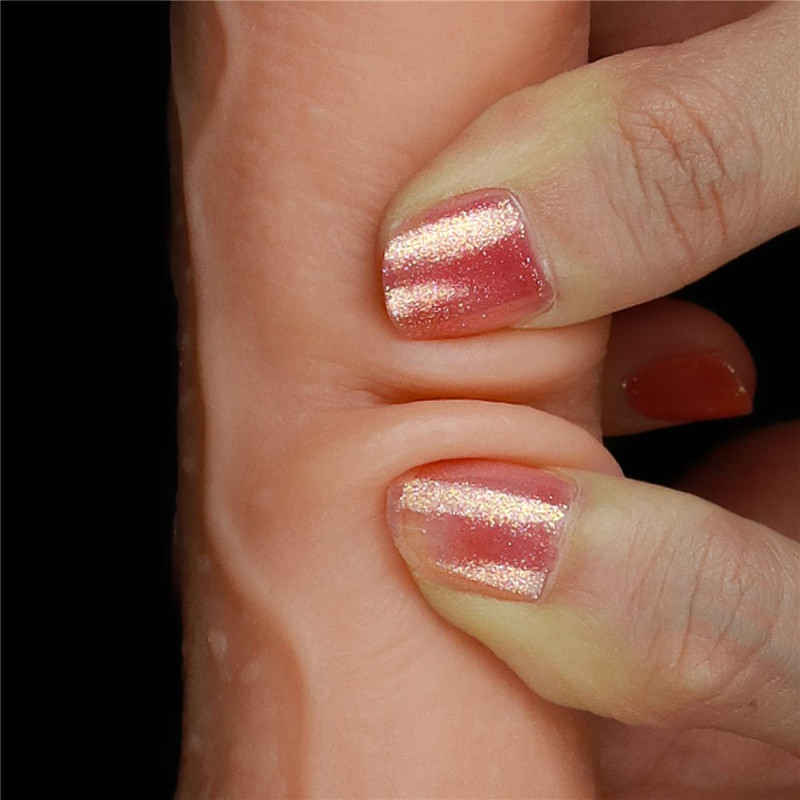 Фалоімітатор із мошонкою LoveToy Sliding Skin Dual Layer Dong 7 Inch Тілесний Фалоімітатор із мошонкою LoveToy Sliding Skin Dual Layer Dong 7 Inch Тілесний