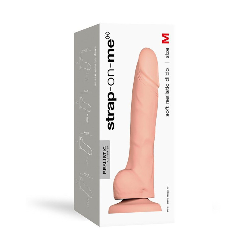 Реалістичний фалоімітатор Strap-On-Me SOFT REALISTIC DILDO Vanilla - Size M Реалістичний фалоімітатор Strap-On-Me SOFT REALISTIC DILDO Vanilla - Size M