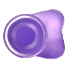 Фалоімітатор з мошонкою LoveToy Jelly Studs Crystal Dildo Medium 7 Purple