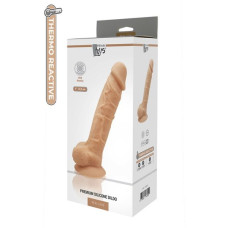 Фаллоимитатор термоактивный с мошонкой Dreamtoys Real Love 9 Телесный