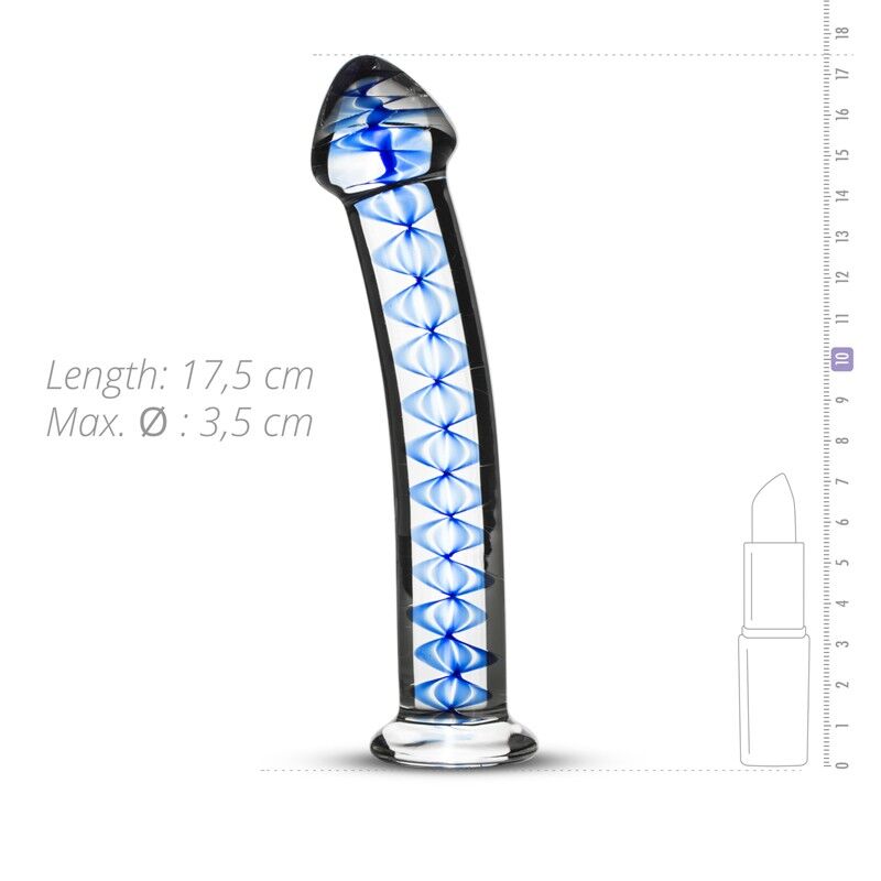 Стеклянный дилдо Gildo Glass Dildo No. 4, для точки G и простаты Стеклянный дилдо Gildo Glass Dildo No. 4, для точки G и простаты