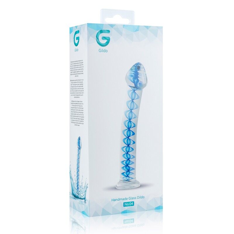 Стеклянный дилдо Gildo Glass Dildo No. 4, для точки G и простаты Стеклянный дилдо Gildo Glass Dildo No. 4, для точки G и простаты