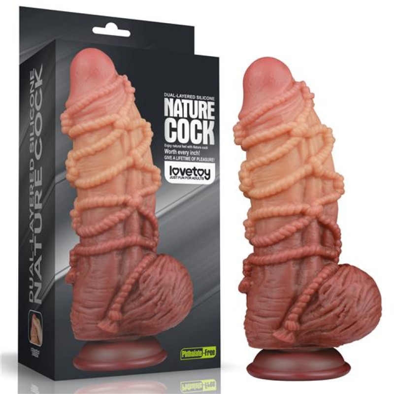 Фаллоимитатор LoveToy Dual-Layered Silicone Cock With Rope 9.5 Flesh 931 Фаллоимитатор LoveToy Dual-Layered Silicone Cock With Rope 9.5 Flesh 931