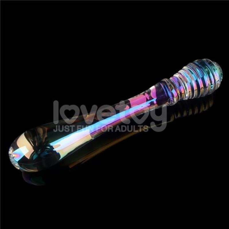 Фаллоимитатор LoveToy Twilight Gleam Glass Dildo Twin Pleasures Фаллоимитатор LoveToy Twilight Gleam Glass Dildo Twin Pleasures