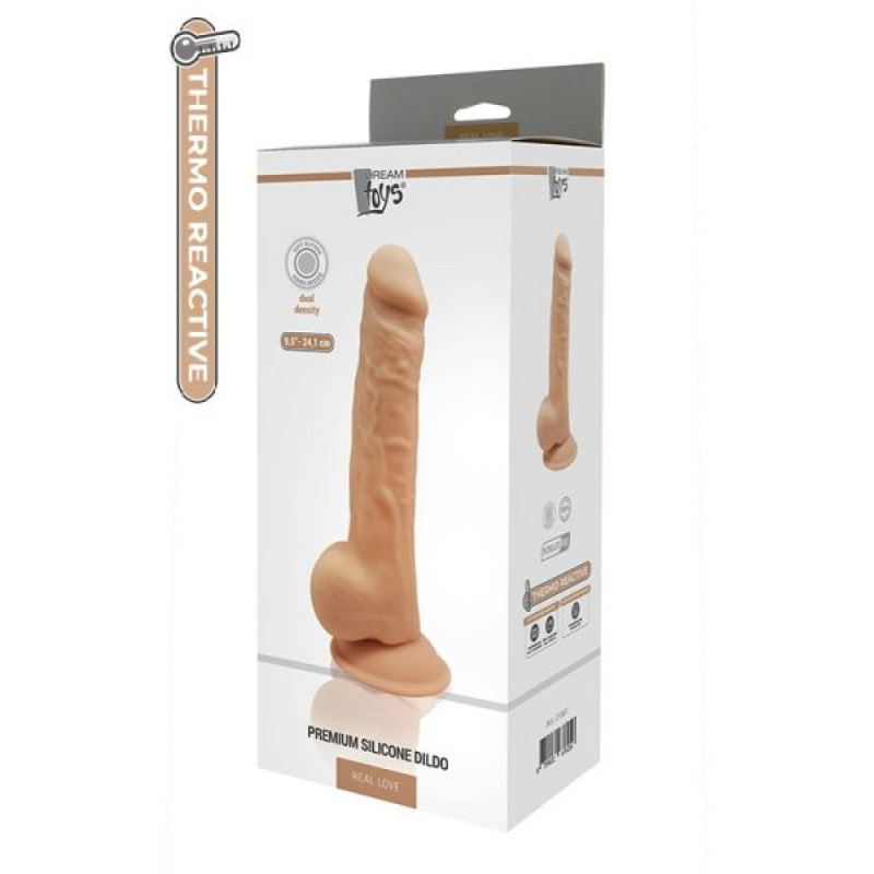 Фалоімітатор термоактивний Dreamtoys Real Love 9.5 Тілесний Фалоімітатор термоактивний Dreamtoys Real Love 9.5 Тілесний