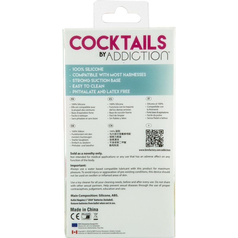 Фалоімітатор на присосці Cocktails by Addiction – Peach Bellini Фалоімітатор на присосці Cocktails by Addiction – Peach Bellini