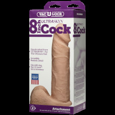 Фалоімітатор Doc Johnson Vac-U-Lock - 8 Inch ULTRASKYN Cock
