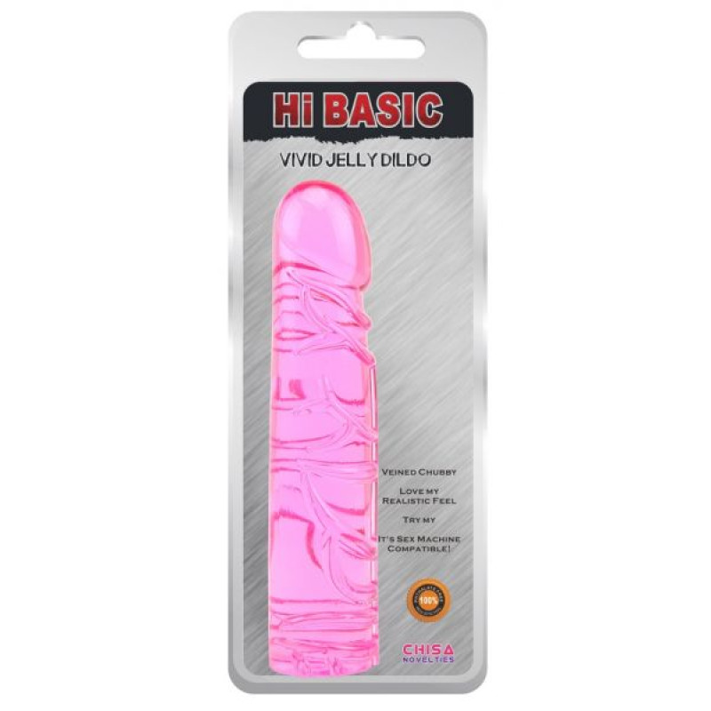 Фаллоимитатор Chisa VIVID JELLY DILDO Розовый Фаллоимитатор Chisa VIVID JELLY DILDO Розовый