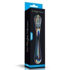 Фаллоимитатор LoveToy Twilight Gleam Glass Dildo Twin Pleasures