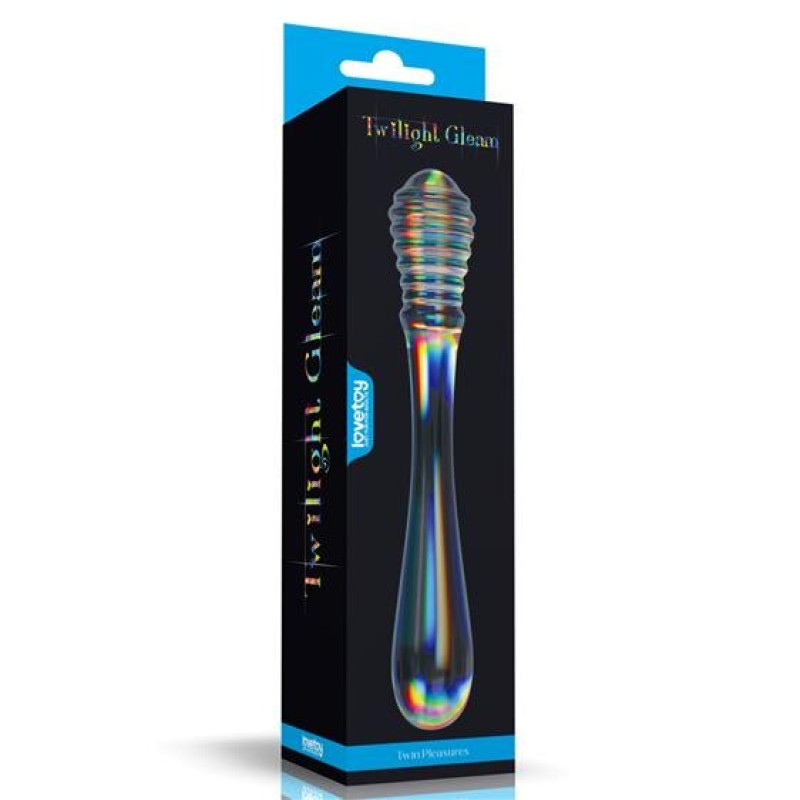 Фаллоимитатор LoveToy Twilight Gleam Glass Dildo Twin Pleasures Фаллоимитатор LoveToy Twilight Gleam Glass Dildo Twin Pleasures