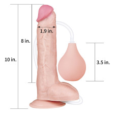 Фаллоимитатор LoveToy Squirt Extreme Dildo 10 Телесный