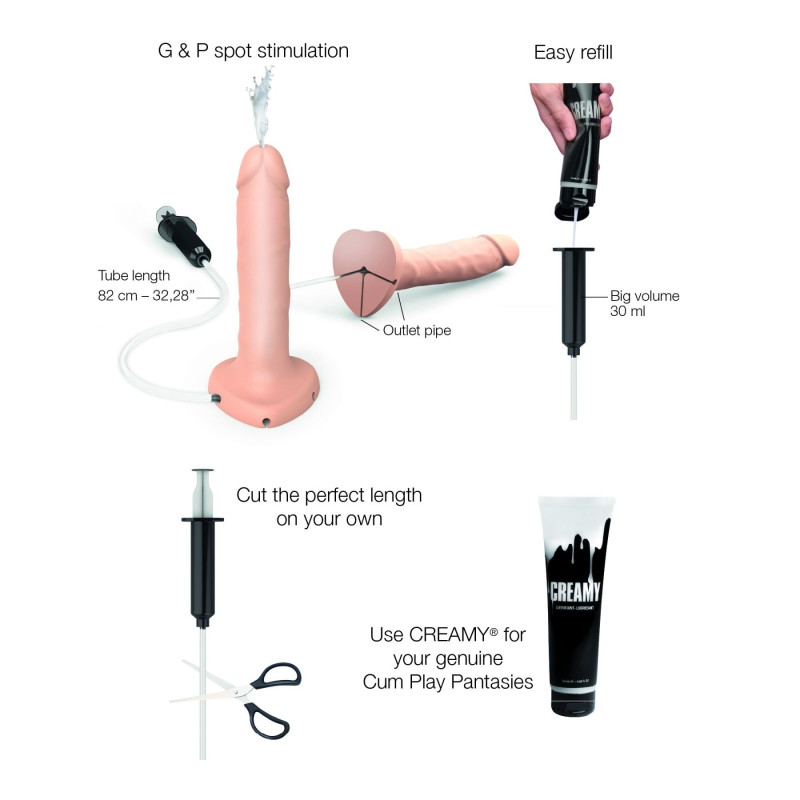 Фаллоимитатор, заканчивающий Strap-On-Me Squirting Cum Dildo Realistic Flash, диам. 3,5 см, силикон Фаллоимитатор, заканчивающий Strap-On-Me Squirting Cum Dildo Realistic Flash, диам. 3,5 см, силикон