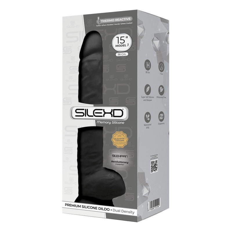 Фаллоимитатор SilexD Kingston Black (MODEL 15in), двухслойный, силикон+Silexpan, диаметр 7 см Фаллоимитатор SilexD Kingston Black (MODEL 15in), двухслойный, силикон+Silexpan, диаметр 7 см