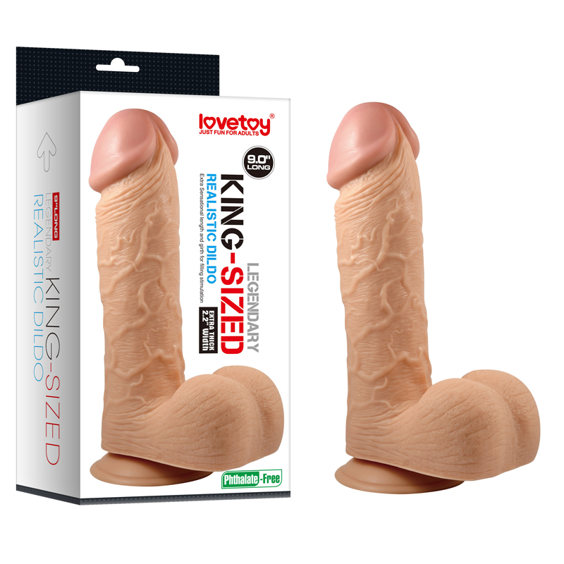 Фалоімітатор з мошонкою LoveToy Legendary King Sized Realistic Dildo 9 Фалоімітатор з мошонкою LoveToy Legendary King Sized Realistic Dildo 9