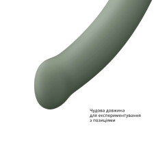 Фаллоимитатор Fun Factory MAGNUM, оливковый, очень гибкий, длина 18,3 см, диаметр 3,7 см.