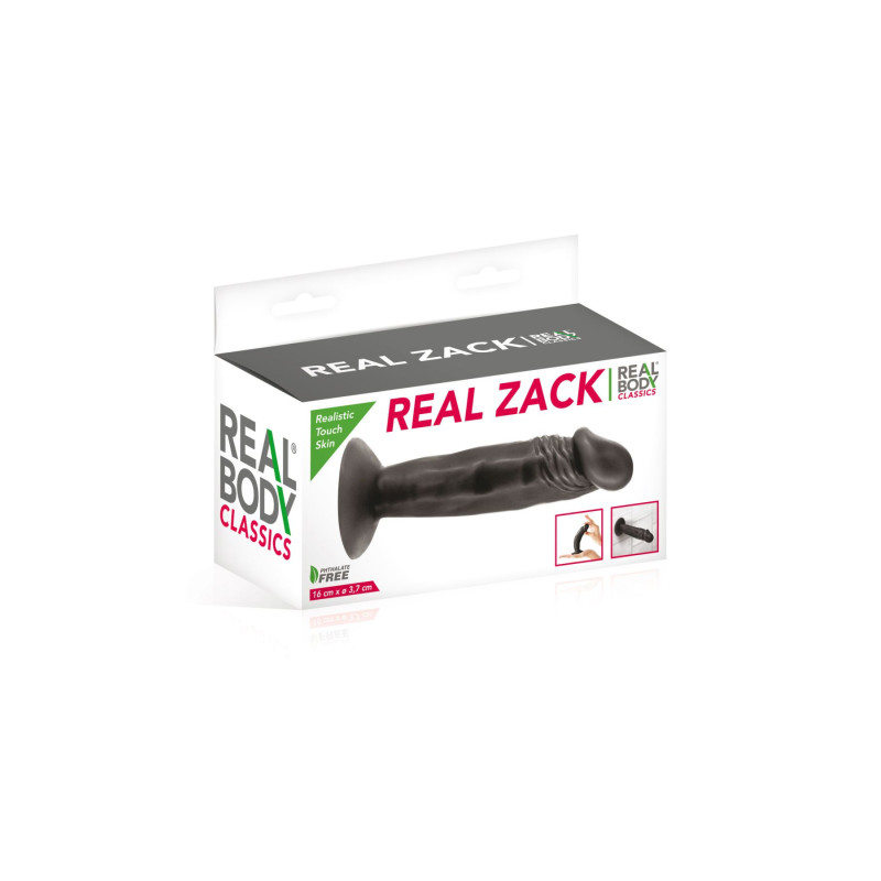 Фаллоимитатор с присоской Real Body Real Zack Черный Фаллоимитатор с присоской Real Body Real Zack Черный