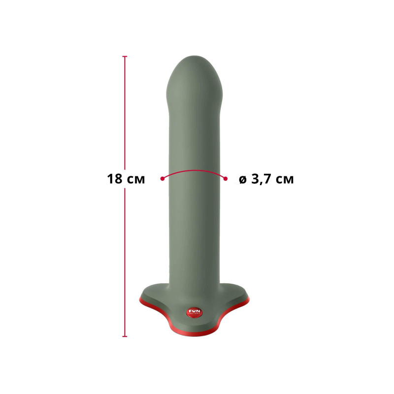 Фаллоимитатор Fun Factory MAGNUM, оливковый, очень гибкий, длина 18,3 см, диаметр 3,7 см. Фаллоимитатор Fun Factory MAGNUM, оливковый, очень гибкий, длина 18,3 см, диаметр 3,7 см.