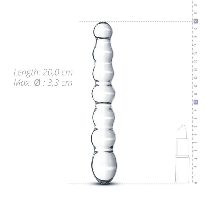 Стеклянный дилдо в виде бусин Gildo Glass Dildo No. 19 Стеклянный дилдо в виде бусин Gildo Glass Dildo No. 19