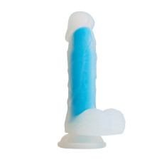 Фаллоимитатор на присоске So Divine Blue Mamba Голубой