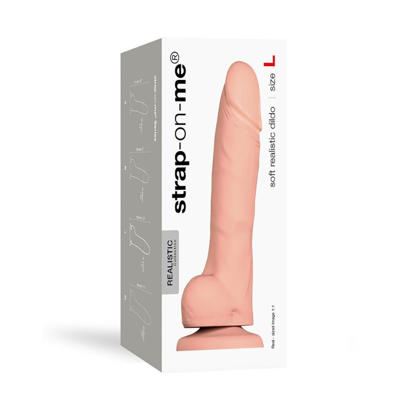 Реалістичний фалоімітатор Strap-On-Me SOFT REALISTIC DILDO Тілесний Size L Реалістичний фалоімітатор Strap-On-Me SOFT REALISTIC DILDO Тілесний Size L