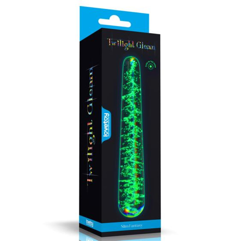 Фалоімітатор LoveToy Twilight Gleam Glow-in-the-dark Glass Dildo Slim Fantasy Фалоімітатор LoveToy Twilight Gleam Glow-in-the-dark Glass Dildo Slim Fantasy