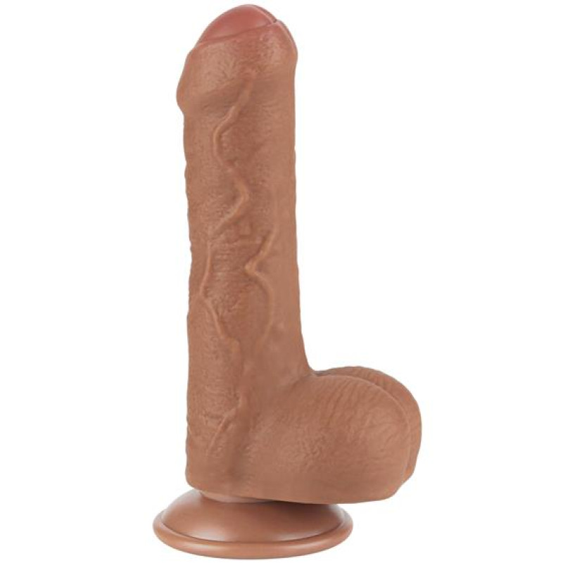 Фалоімітатор LoveToy Sliding-Skin Dual Layer Dong 7 991 Brown Фалоімітатор LoveToy Sliding-Skin Dual Layer Dong 7 991 Brown