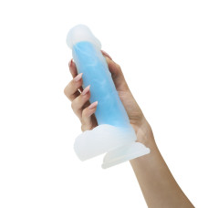 Фаллоимитатор на присоске So Divine Blue Mamba Голубой