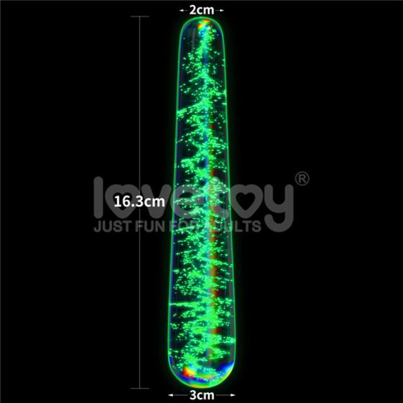 Фалоімітатор LoveToy Twilight Gleam Glow-in-the-dark Glass Dildo Slim Fantasy Фалоімітатор LoveToy Twilight Gleam Glow-in-the-dark Glass Dildo Slim Fantasy