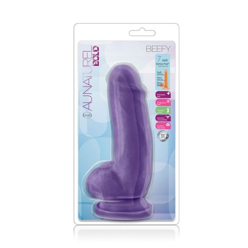 Фаллоимитатор Blush Au Naturel Bold Beefy 7Inch Dildo Фиолетовый Фаллоимитатор Blush Au Naturel Bold Beefy 7Inch Dildo Фиолетовый