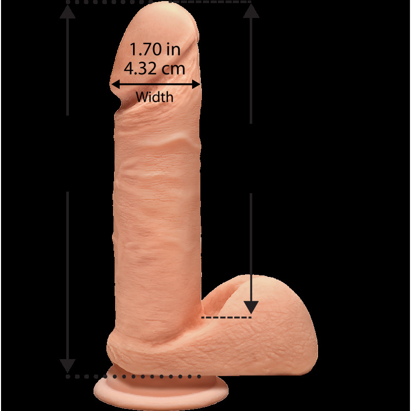 Фалоімітатор Doc Johnson The D Perfect D 7 Inch With Balls ULTRASKYN