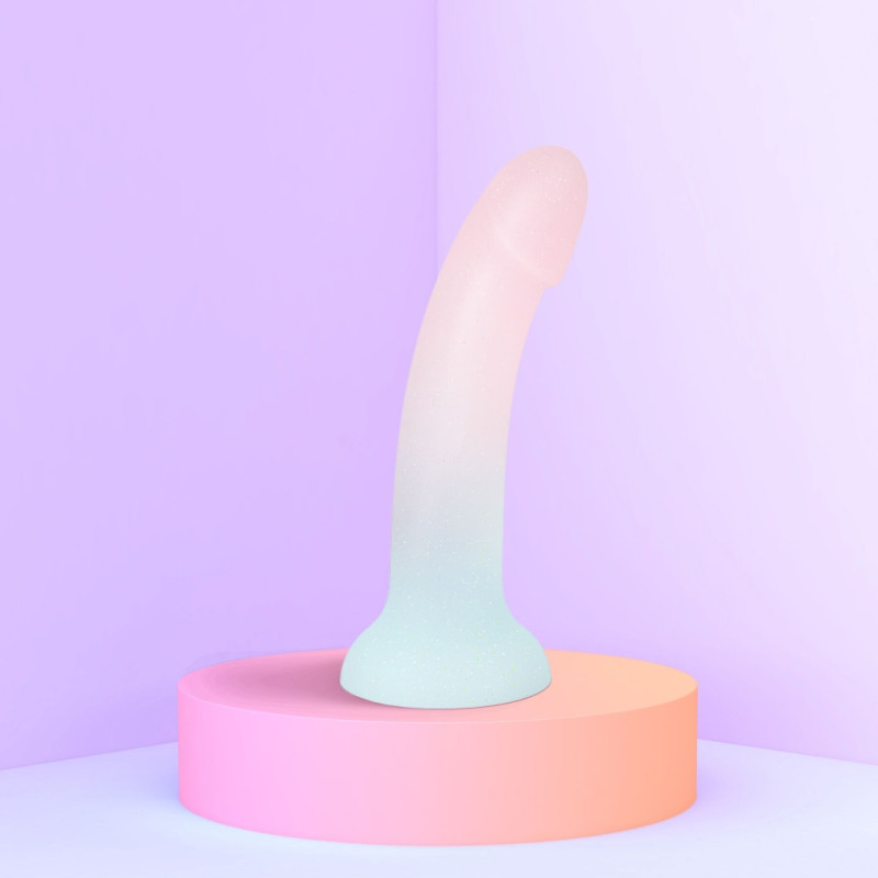 Дилдо з градієнтом та блискітками Love To Love Dildolls - Galactica, ультрам’який Дилдо з градієнтом та блискітками Love To Love Dildolls - Galactica, ультрам’який