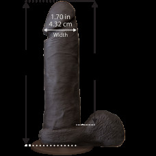 Фаллоимитатор Doc Johnson The Realistic Cock 6 inch Black - ULTRASKYN, Vac-U-Lock, диаметр 4,3 см