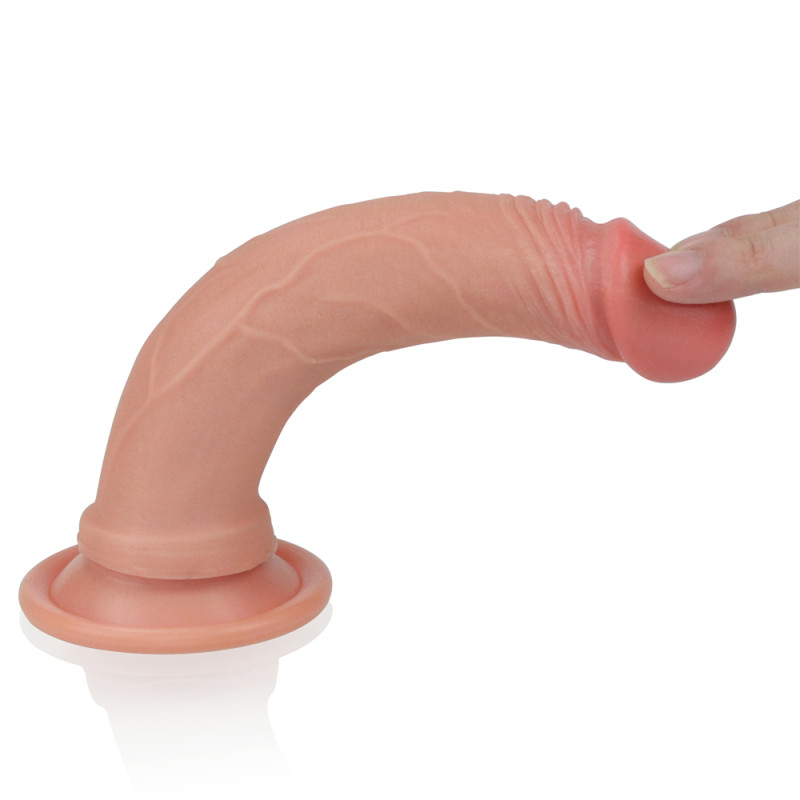 Фалоімітатор LoveToy Dual-Layered Silicone Cock 7 Flesh Фалоімітатор LoveToy Dual-Layered Silicone Cock 7 Flesh